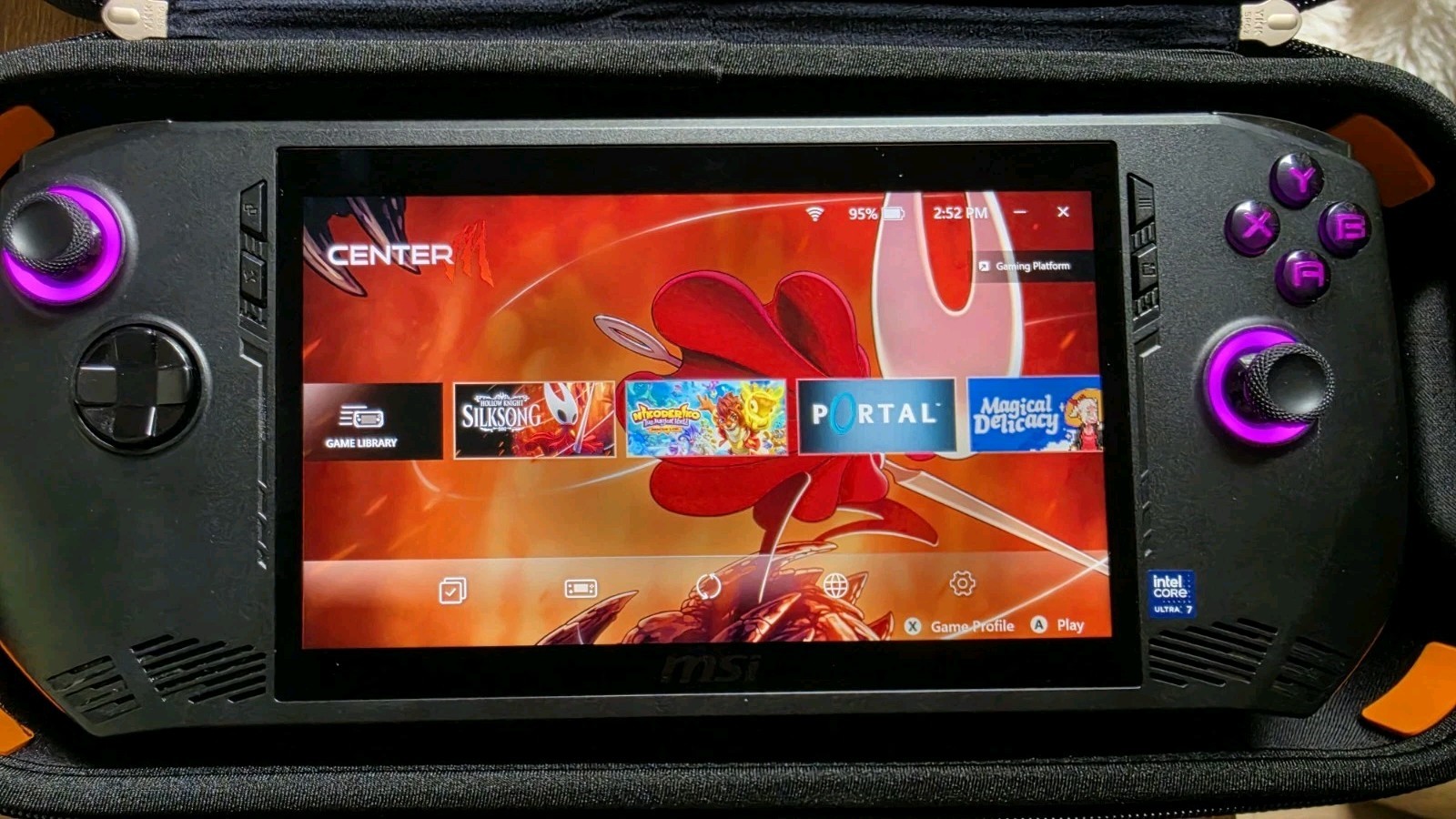 MSI CLAW 7 AI+ A2VM-001US Gaming Handheld With Charger