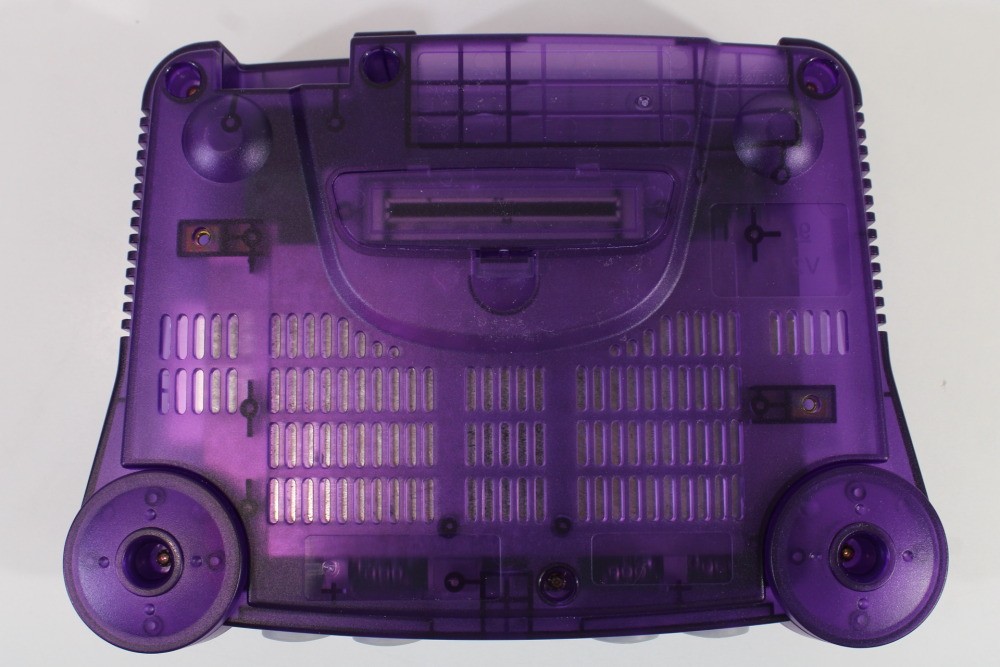 Nintendo 64 Clear Transparent Purple Console LED NTSC REGION FREE Mod N64 EK546