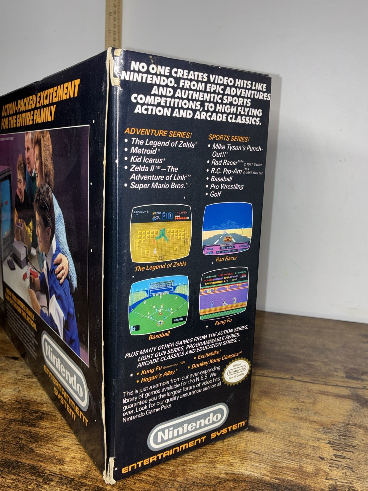Nintendo NES Action Set (Blue Box) CIB, Manuals Mario Duck Hunt, Baggies