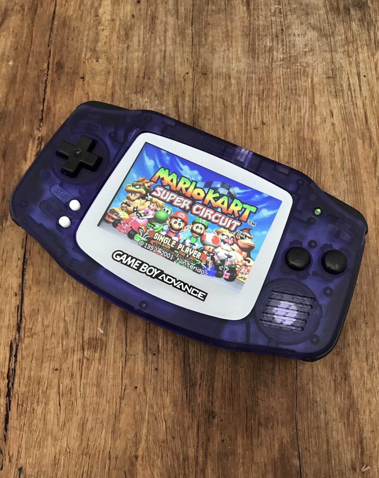 Nintendo Gameboy Advance GBA AGS-101 Black Purple Handheld Console BACKLIT IPS