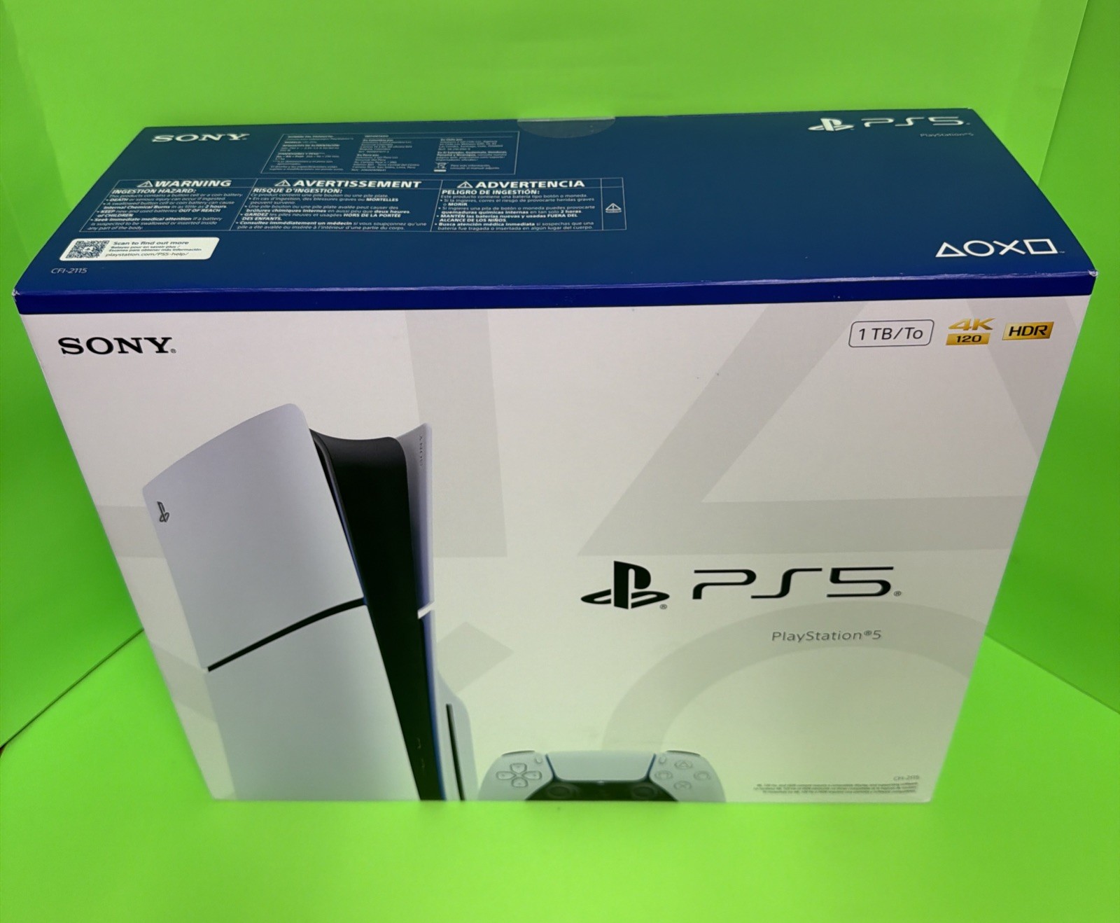 New Sony PlayStation 5 Slim Disc PS5 1TB White Console Gaming System-FREE SHIP