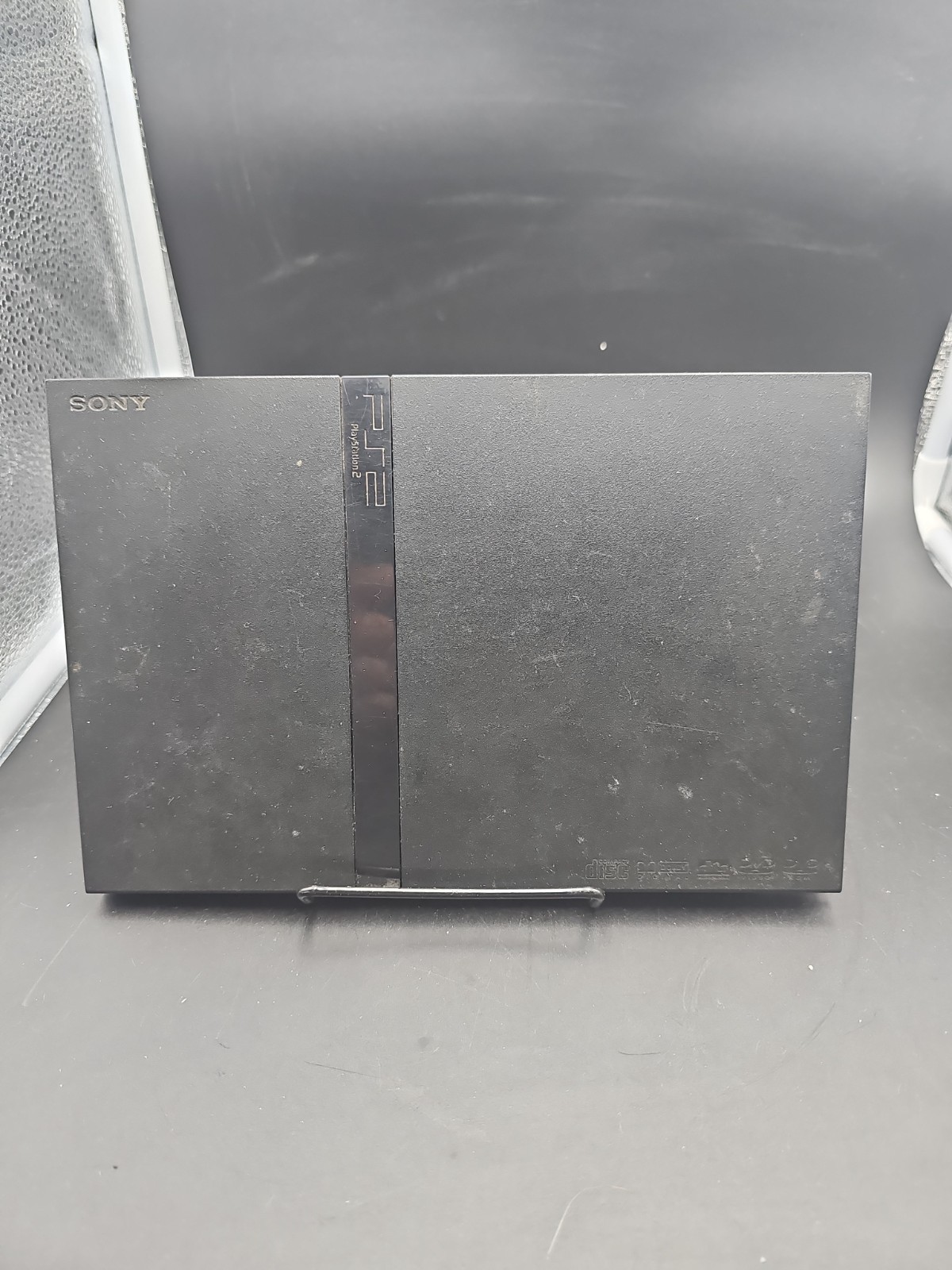 Sony PlayStation 2 PS2 Slim Black SCPH-77001 Console Parts Or Repair