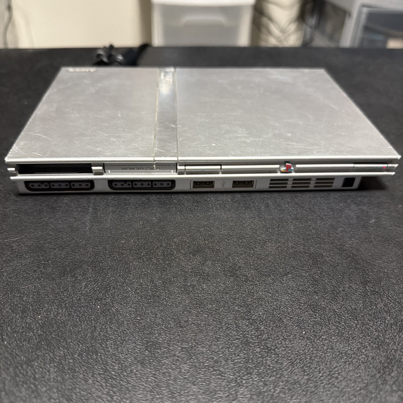 Sony PlayStation 2 Slim Console – Silver – PS2 – SCPH-77001