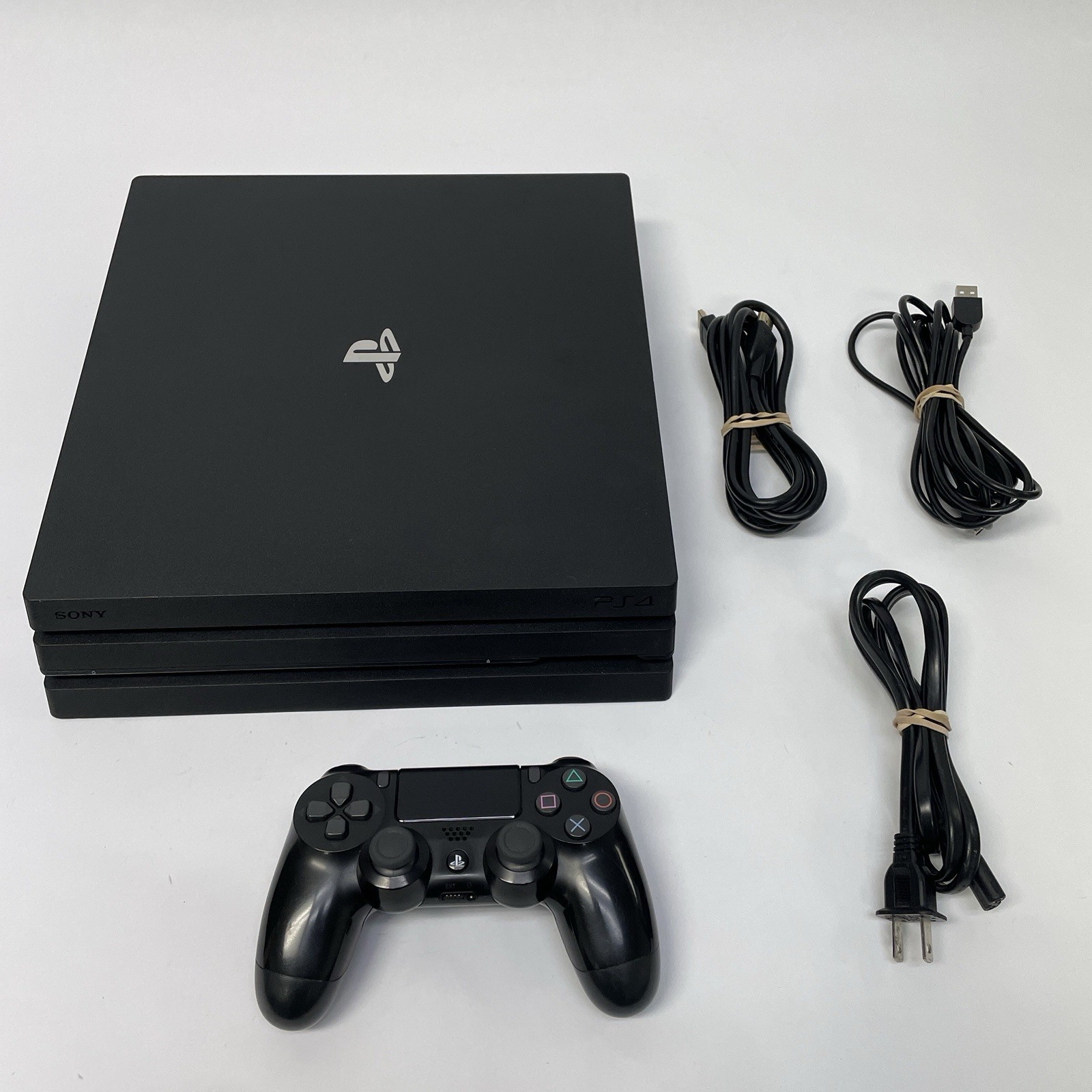 Sony PlayStation 4 Pro CUH-7215B 1TB Console Controller Power Cord PS4 Tested