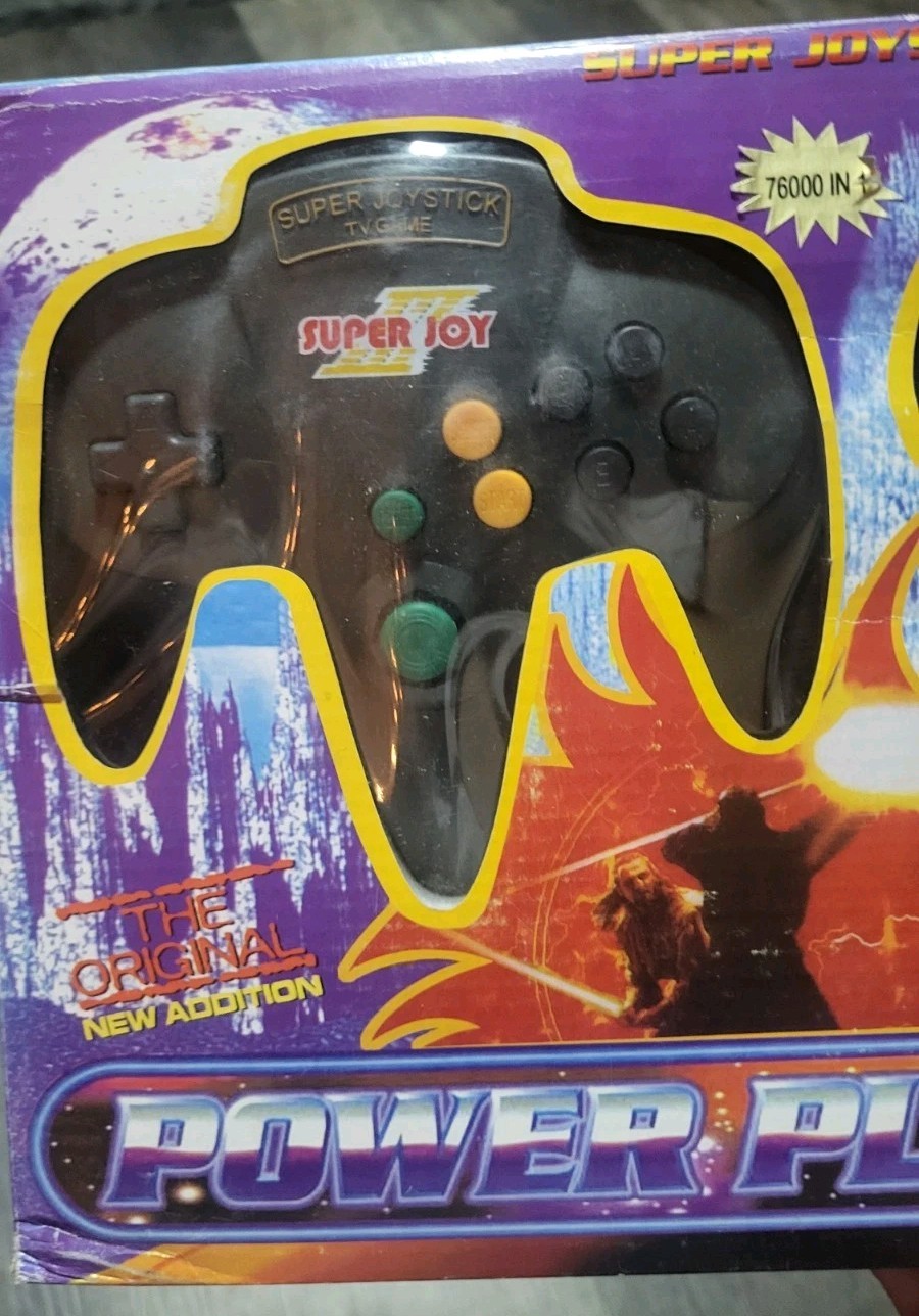 Power Player ’90s Super Joystick TV Game Controllers N64 Nintendo NES Bootleg H1
