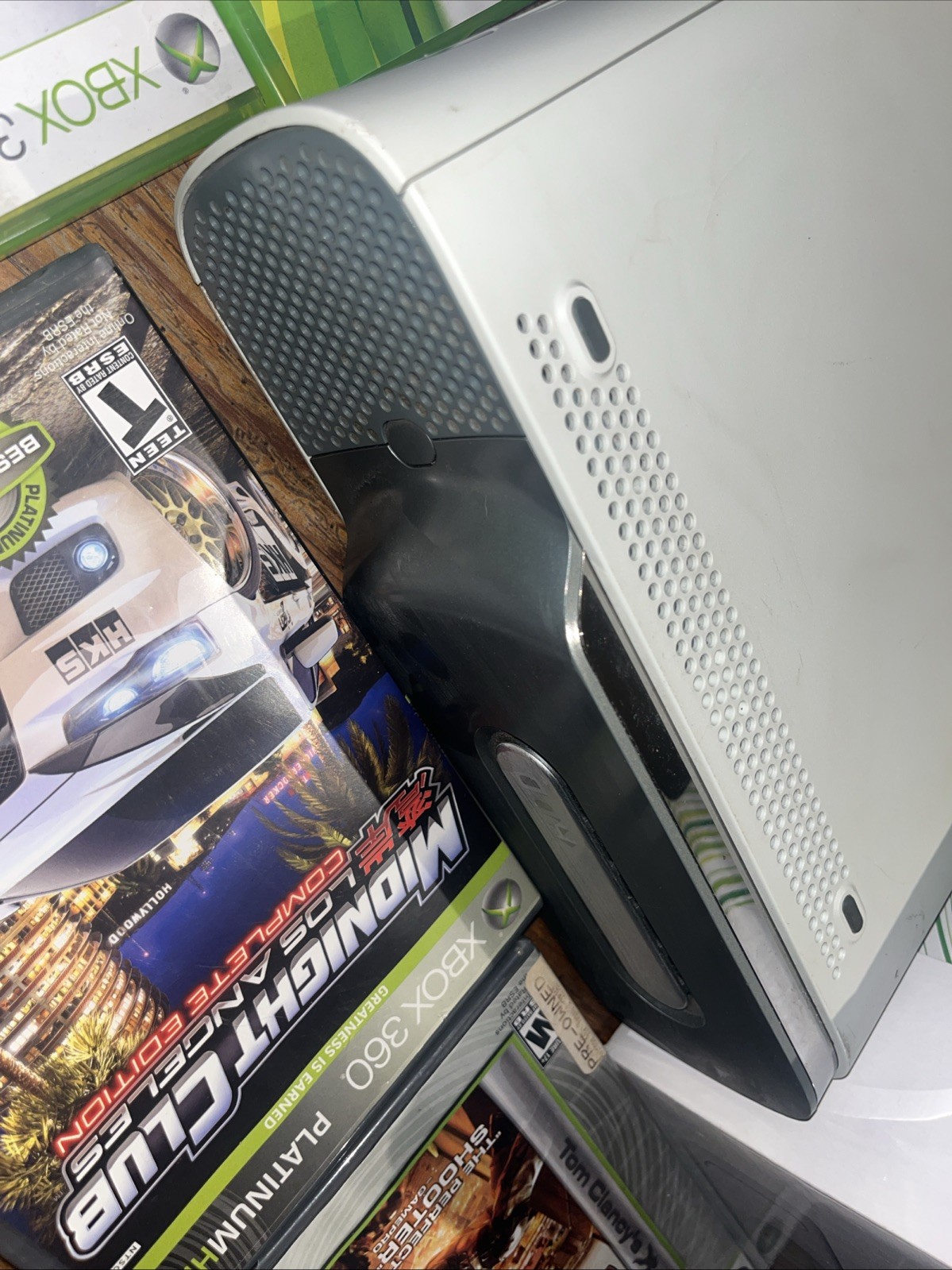 Xbox 360 White 60gb Console bundle w/ games & Original Box