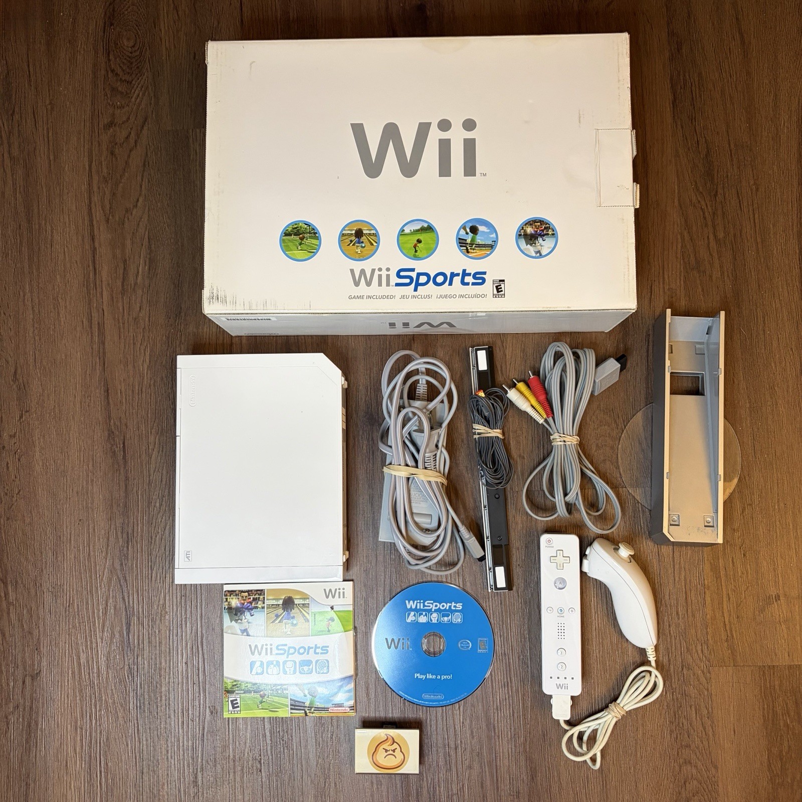 💎 Nintendo Wii Console Bundle Wii Sports CIB OEM Remote Nunchuk Tested