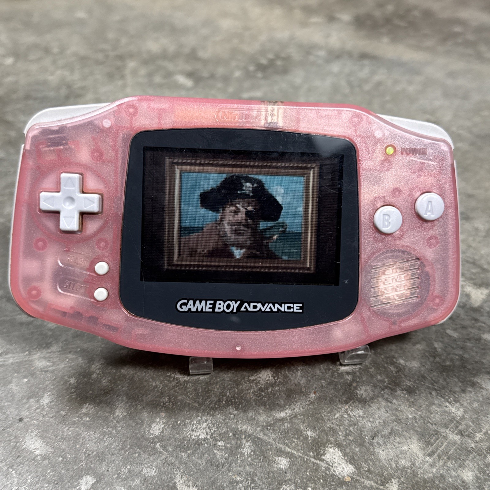 Nintendo Game Boy Advance GBA Handheld Console (AGB-001) Pink Tested Working