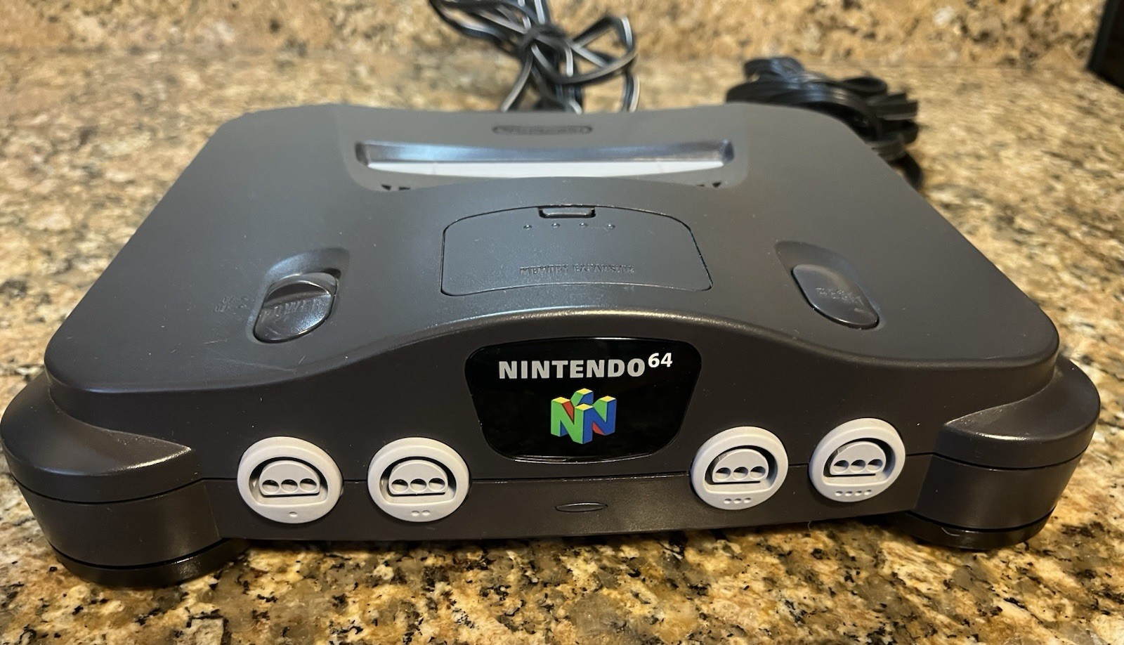 Nintendo 64 Black Video Game Console with Component RCA Connectivity