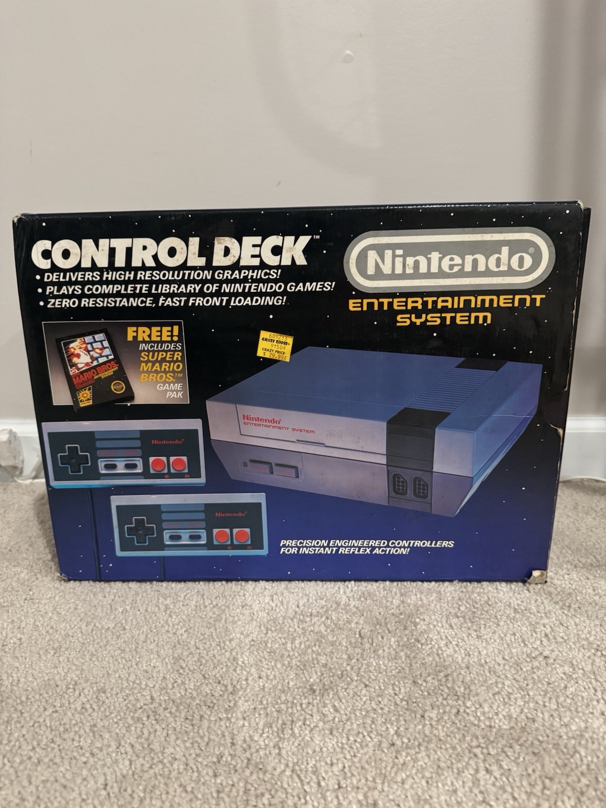 Nintendo NES Control Deck CIB Complete w/ CIB Boxed Super Mario Bros!